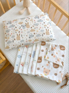 ANYOUBI | Cooling Bamboo Fiber Breathable Sweat Absorbent Double Layer Gauze Pillowcase