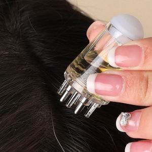 1pcs Portable Scalp Applicator Liquid Comb Hair Roots Massage Medicine Comb Hair For Hair Growth Serum Oil Medication Dispenser