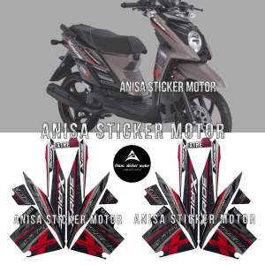 STIKER STRIPING LIS LES BODY YAMAHA XRIDE X-RIDE 2016 EXTREME DRAKGREY