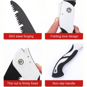 400 490 520 mm Pruning Folding Saw Hand Saw Quality SK-5 Steel Grafting Pruner for Trees Chopper Garden Tool