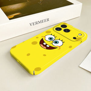 S-SpongeBob Phone Case For iPhone 17 16 15 14 13 12 11 Plus Pro Max Mini Glossy HD Hard Cover Film Shell