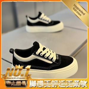 CONGLINSHIZI | Trendy Sport Thick Sole Low Top Versatile Elevating Canvas Shoes