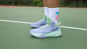 Kilala Basketball Shoes Spike for Men Original Qishuai 17 Sports Shoes Full Wrap High-top Sneakers