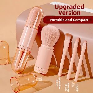 4-in-1 Portable Makeup Brushes Set Mini