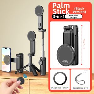 WONEW | Mini Magnetic Travel Selfie Stick Tripod Vlog Lighting