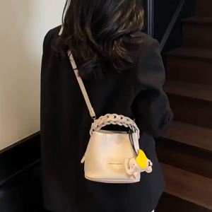 Túi xách nữ xách tay đeo chéo túi thời trang quai tết da gạo phong cách HĐ 328