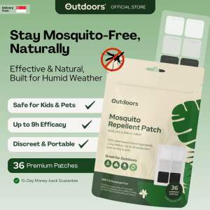 Mosquito Repellent Patches 36pcs | DEET-Free | Kids & Adults | Up to 8H Outdoor Protection
