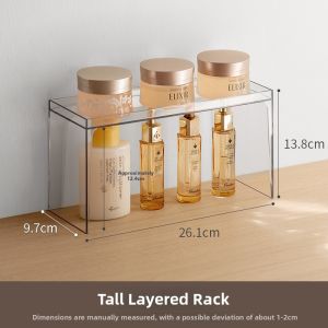 LANJIAOLUO | Drawer Style Cosmetic Skincare Makeup Brush Organizer for Vanity Tabletop