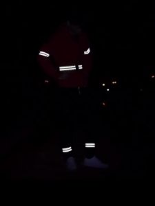 Armband Wristband Gelang Reflector Keselamatan Safety Reflective Sepeda Lari Arm Foot Ankle Band