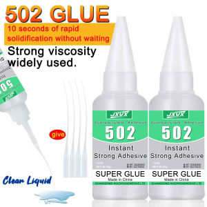 JXVX 502 Instant-Dry Super Glue Cyanoacrylate adhesive 502 high-strength instant adhesive cures in 10 seconds. Suitable for bonding and repairing metal glass and wood. 20ml 1-5 pcs.