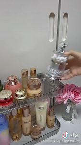 Kệ Đựng Mỹ Phẩm Kệ Để Bàn Để Đồ Nhà Tắm 2 Tầng Trong Suốt Sang Trọng