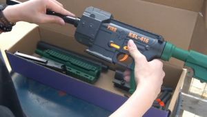 SYARIAH TOYS MAINAN ANAK SOFT BULLET NERF MATIC KSL416 DIY