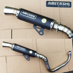 Knalpot Samlong Amithasi Black Coating Nmax Aerox PCX Vario Scoopy Beat