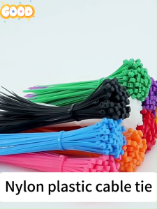 100Pcs Adjudtment Self-locking Cable Tie 9 Color Plastic Nylon Wire Cable Zip Ties 10cm Industrial Cable Tie Cable Tie Set