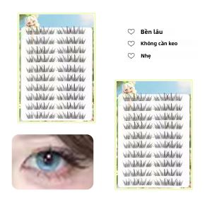 10 Hàng Mi Giả Tự Dính Siêu Nhẹ Kích Thước 10-13mm Tự Nhiên Nối Nhiệt Dạng Chùm Dùng Cho Làm Đẹp Tự Làm