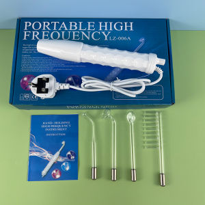 เครื่องเสริมความงามบนใบหน้าความถี่สูงไฟฟ้าแบบพกพาสําหรับการรักษาสิว กระชับผิวและดีท็อกซ์บนใบหน้าและศีรษะ