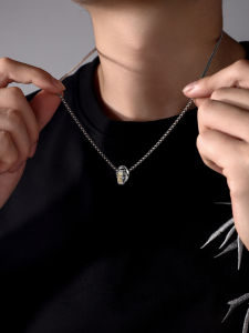 CHUNYAN | Retro Gilt Mobius Silver Necklace 999P