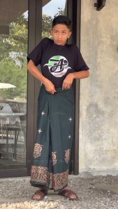 Sarung anak remaja kelas 6 SD hingga 9 SMP Sarung anak kain katun sarung batik anak anak milenial
