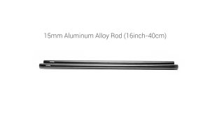 SmallRig 1054 2pcs 15mm Black Aluminum Alloy Rod (M12-40cm) 16inch Aluminum Rod