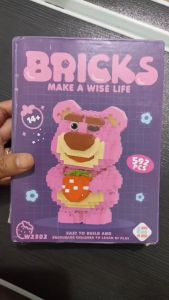 Mainan Anak Balok Brick Bear Lotso Susun Nano Block Mainan DIY 3D Puzzle Toy