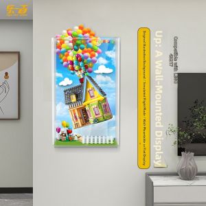 light your bricks | Transparent Acrylic Wood Display Box for LEGO 43217 Up House