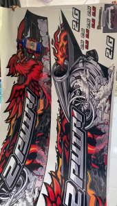 DECAL STIKER KARAKTER MARSHA MOBIL AVANZA ERTIGA BRIO WULING REBORN PAJERO AYLA FREE CUSTOM NAMA - AVN 015