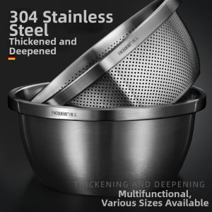 MIVOFIVO | Food-Grade 304 Stainless Steel Strainer Basket