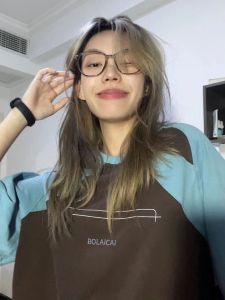 เสื้อยืดแขนสั้นผู้หญิง Retro อเมริกัน หลวม บล็อกสี ฤดูร้อน ผ้าฝ้าย Tee ลำลอง สตรีทสไตล์ Crewneck พิมพ์ เสื้อท่อนบน