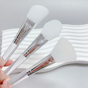 LinYin Recommended Silicone Makeup Brush Knife Shape Evenly Apply Masking Mud Partner Slanted Head Cosmetic Brush