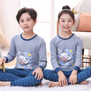 Bộ Đồ Ngủ Cotton Nguyên Chất Cho Trẻ Em Mùa Thu Ấm Áp Áo Và Quần Lót Cotton Nguyên Chất Bộ Đồ Ngủ Cho Bé Trai Và Bé Gái