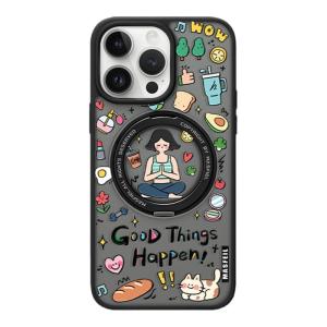 MASFEIL | Bracketed Magnetic Simple Stylish Phone Case for iPhone 18