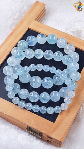 Collection Grade Ice Cold Aquamarine Bracelet