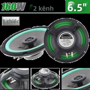 Loa Xe Hơi Đồng Trục 2 Chiều 6.5 Inch Công Suất Tối Đa 160W Âm Thanh Toàn Dải Nam Châm NdFeB Giao Diện Cắm Là Chạy Âm Thanh Ô Tô Đa Năng