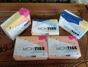 tisu wajah montiss 120sheets  2ply /5pcs