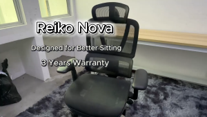 Reiko Nova 30 with Pedal Ergonomic Chair Full Mesh Chair - 3 Years Warranty (Office Chair Adjustable Lumbar Chair Sihoo Chair)