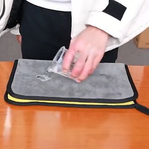 Kain Lap Microfiber Serbaguna / Serbet Dapur / Lap Dapur /  Kain Lap Mobil Motor 2 Sisi Multifungsi 30 x 30 cm Termurah Terbaru Promo