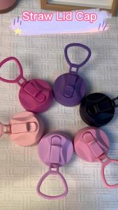 LINBAI Flask Straw Lid Cap Flip Sip Tumbler Replacement Cover with Handle Water Bottles Cap Tumbler Accessories