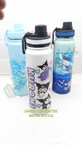 Sanrio Character Water Bottle w/ Tea Strainer Stainless Steel Kuromi Cinnamoroll My Melody