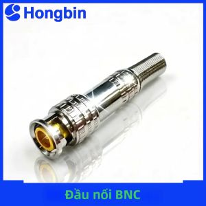 Bộ 2 Đầu Nối BNC Không Cần Hàn Q9 Nam Và Nữ Dành Cho Camera Giám Sát Cáp Tín Hiệu Video Đồng 75-3