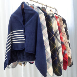 Multifunctional Warm Shoulder Shawl Office Air Conditioner Cover Blanket Lazy Persons Blanket Childrens Blanket Long Rectangle