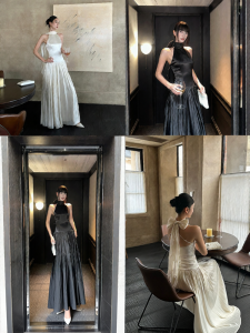 VENUIE | Light Evening Wear Halter Dress
