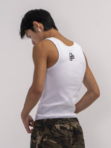 เสื้อกั๊กถักยืดหยุ่นสูง Obssesswith สำหรับผู้ชาย ทรงหลวม คอตั้ง แขนกุด ผ้าฝ้าย ระบายอากาศได้ดี ฤดูร้อน 2024