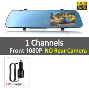 4.3Inch Rearview Mirror Dual-Len Dash Cam for Cars ultra-thin DVR Car 1080P Video Recorder Front Rear View Camera car recording