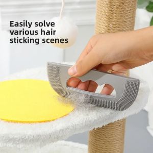 Pet Hair Remover Soft Rubber Brush for Cat Dog Hair Lint Ball Trimmer New Grooming Tool