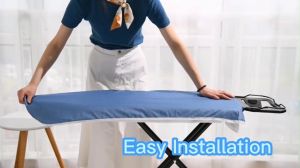 ⭐Malaysia Stock⭐Adjustable Non-Slip Tabletop Silver Cover Coated Ironing Board Cover Thick Pad Reflect Heat ResistStain Modern Simple