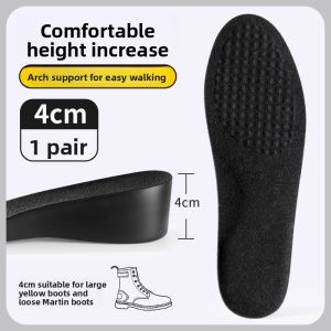 XIANZHAO | Comfortable Mens 2cm Height Increasing Insoles Black
