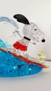 Play N Learn 3D Crystal Puzzle Jigsaw Snoopy Surfing Gift
