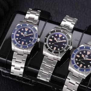ADDIESDIVE Mens Gift Box Luxury Diver Watch Super Luminous Bubble Mirror Glass Quartz Watch 20Bar Ceramic Bezel Steel Watch