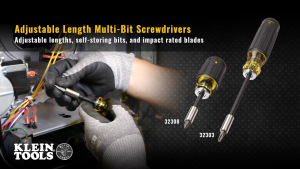 Klein Tools 32303 14-in-1 Multi-Bit Adjustable Length Screwdriver