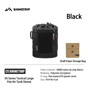 Shinetrip | SHINETRIP Tactical Systems Out Blackened Gas Cylinder Protective Sleeve Camping Storage Sleeve Anti-Collision Gas Tank Sleeve